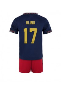 Fotbalové Dres Ajax Daley Blind #17 Dětské Venkovní Oblečení 2022-23 Krátký Rukáv (+ trenýrky)